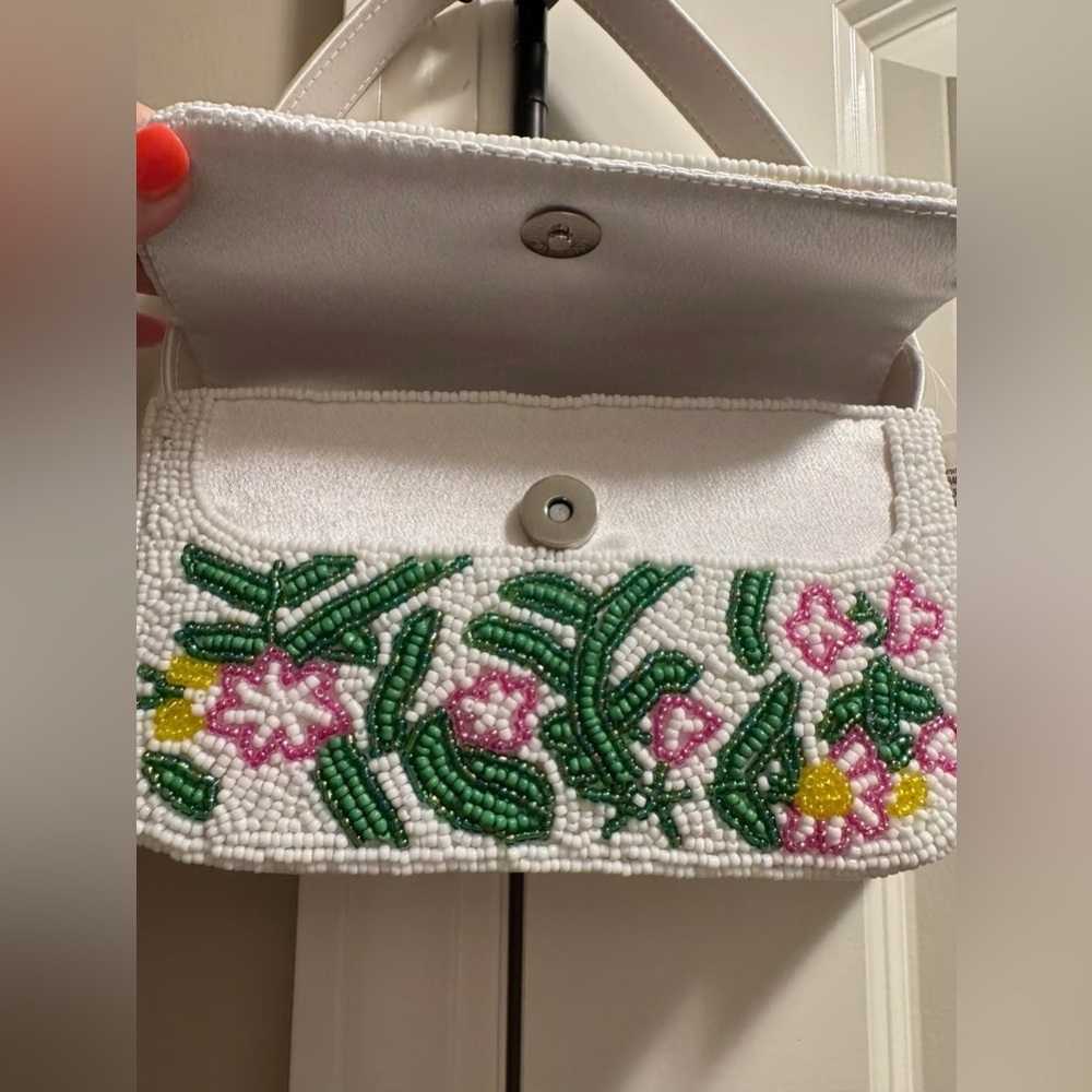 Colorful Embroidered Tote Bag Handmade details - Picture 6 of 8